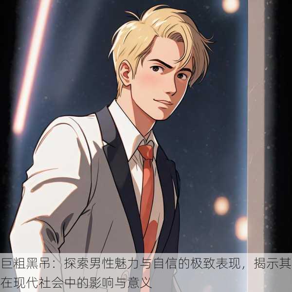 巨粗黑吊:探索男性魅力与自信的极致表现,揭示其在现代社会中的影响与意义