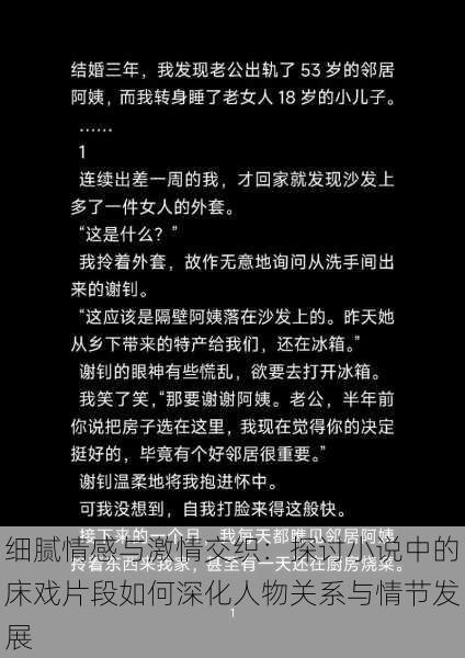 细腻情感与激情交织：探讨小说中的床戏片段如何深化人物关系与情节发展