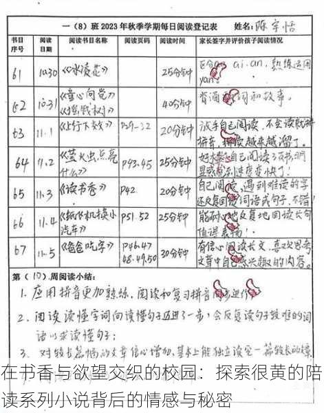 在书香与欲望交织的校园:探索很黄的陪读系列小说背后的情感与秘密