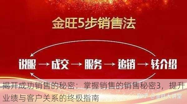 揭开成功销售的秘密:掌握销售的销售秘密3,提升业绩与客户关系的终极指南