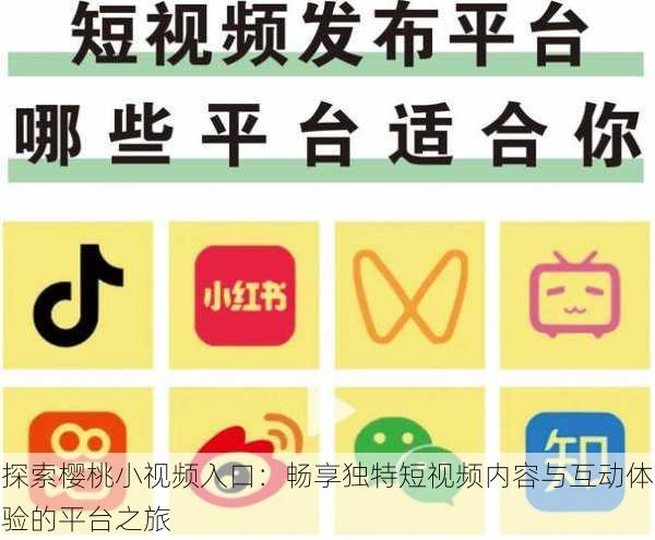 探索樱桃小视频入口:畅享独特短视频内容与互动体验的平台之旅
