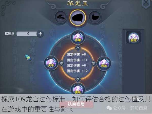 探索109龙宫法伤标准:如何评估合格的法伤值及其在游戏中的重要性与影响