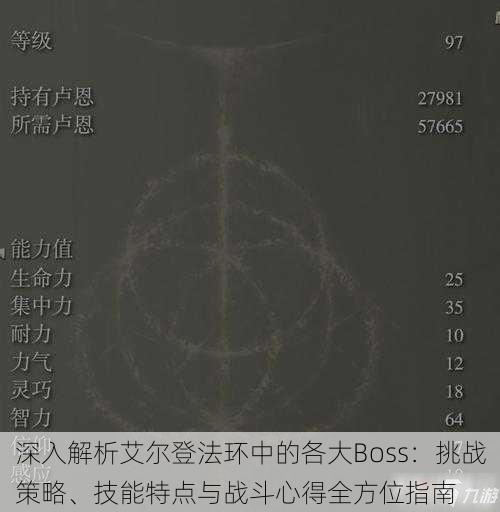 深入解析艾尔登法环中的各大Boss:挑战策略、技能特点与战斗心得全方位指南