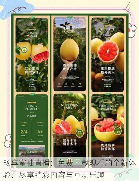 畅享蜜柚直播:免费下载观看的全新体验,尽享精彩内容与互动乐趣
