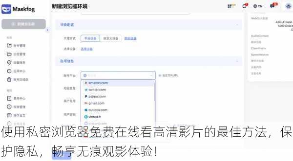 使用私密浏览器免费在线看高清影片的最佳方法，保护隐私，畅享无痕观影体验！
