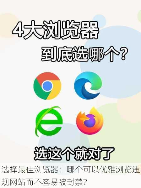 选择最佳浏览器:哪个可以优雅浏览违规网站而不容易被封禁?