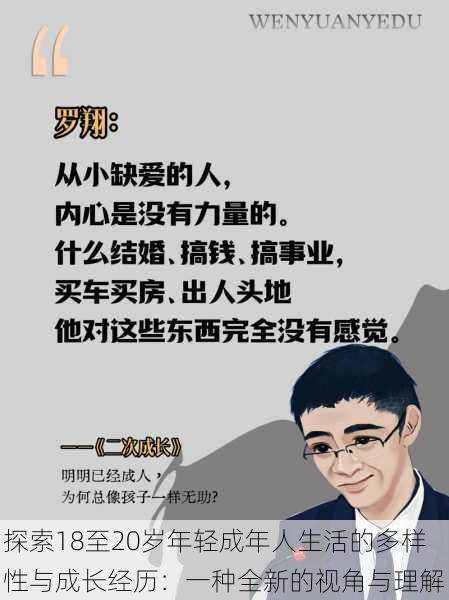探索18至20岁年轻成年人生活的多样性与成长经历:一种全新的视角与理解