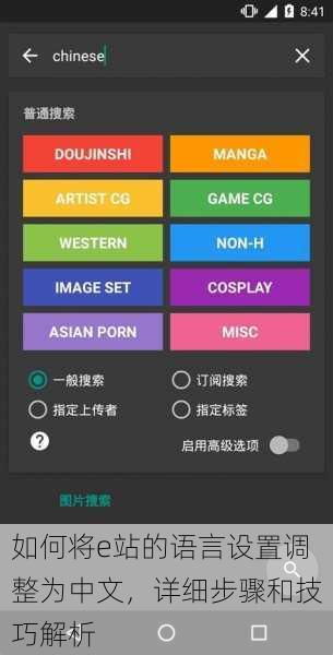 如何将e站的语言设置调整为中文，详细步骤和技巧解析