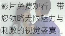 畅享韩国三级精彩影片免费观看,带您领略无限魅力与刺激的视觉盛宴