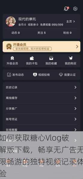 如何获取糖心Vlog破解版下载,畅享无广告无限畅游的独特视频记录体验