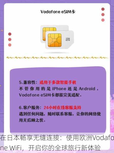 在日本畅享无缝连接:使用欧洲Vodafone WiFi,开启你的全球旅行新体验