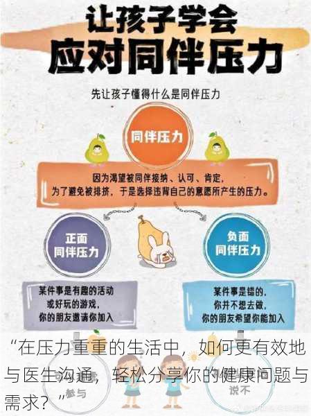 “在压力重重的生活中，如何更有效地与医生沟通，轻松分享你的健康问题与需求？”