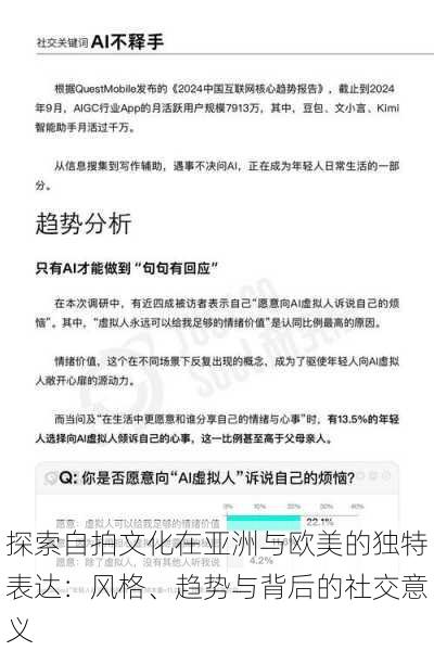 探索自拍文化在亚洲与欧美的独特表达:风格、趋势与背后的社交意义