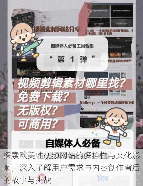 探索欧美性视频网站的多样性与文化影响,深入了解用户需求与内容创作背后的故事与挑战