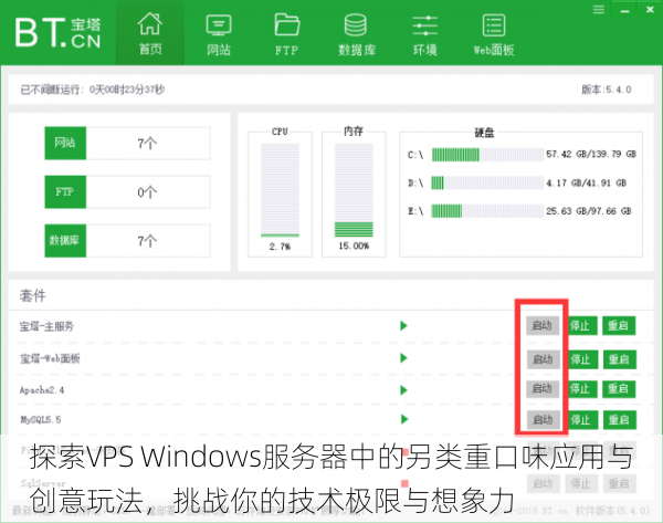 探索VPS Windows服务器中的另类重口味应用与创意玩法,挑战你的技术极限与想象力