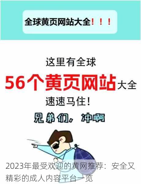 2023年最受欢迎的黄网推荐:安全又精彩的成人内容平台一览