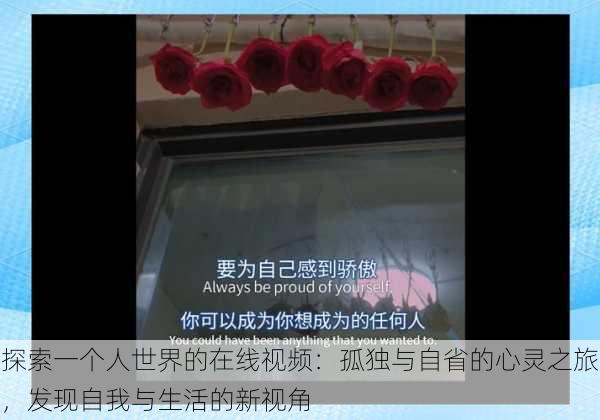 探索一个人世界的在线视频:孤独与自省的心灵之旅,发现自我与生活的新视角