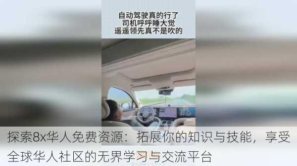 探索8x华人免费资源:拓展你的知识与技能,享受全球华人社区的无界学习与交流平台