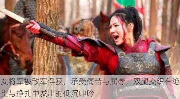 女将军被敌军俘获,承受痛苦与屈辱,双腿交织在绝望与挣扎中发出的低沉呻吟