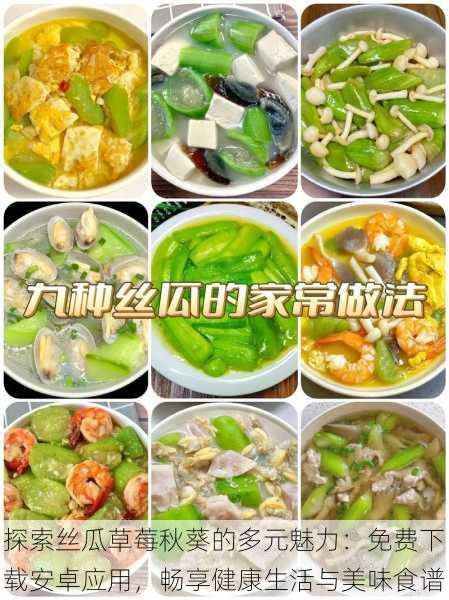 探索丝瓜草莓秋葵的多元魅力：免费下载安卓应用，畅享健康生活与美味食谱