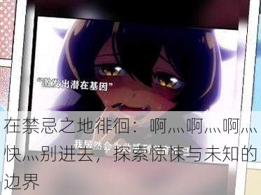 在禁忌之地徘徊:啊灬啊灬啊灬快灬别进去,探索惊悚与未知的边界