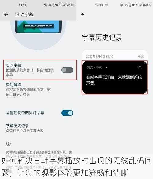 如何解决日韩字幕播放时出现的无线乱码问题,让您的观影体验更加流畅和清晰