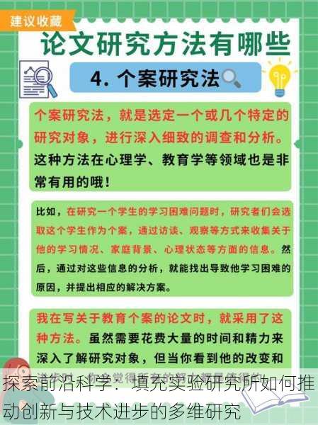 探索前沿科学:填充实验研究所如何推动创新与技术进步的多维研究