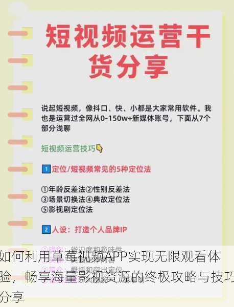 如何利用草莓视频APP实现无限观看体验,畅享海量影视资源的终极攻略与技巧分享