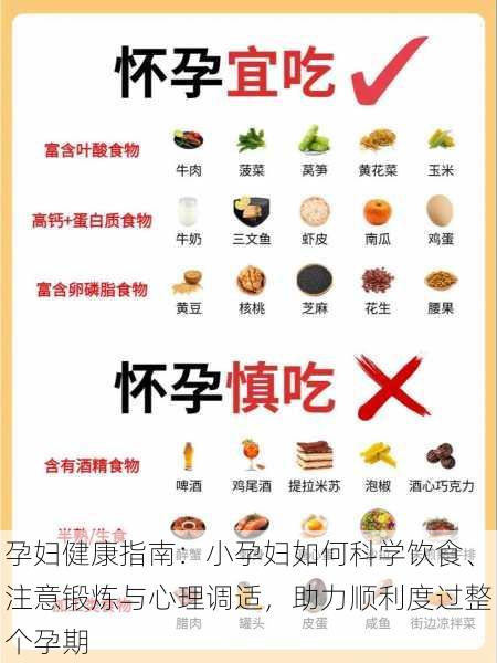 孕妇健康指南:小孕妇如何科学饮食、注意锻炼与心理调适,助力顺利度过整个孕期