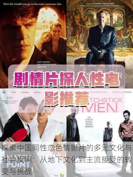 探索中国同性恋色情影片的多元文化与社会反响:从地下文化到主流接受的转变与挑战