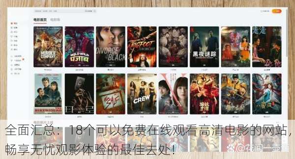 全面汇总:18个可以免费在线观看高清电影的网站,畅享无忧观影体验的最佳去处!
