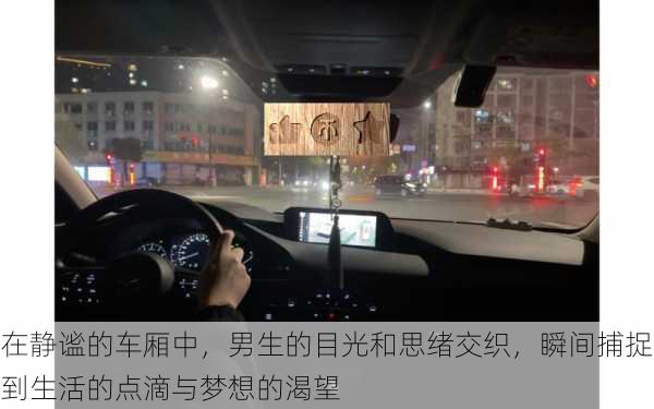 在静谧的车厢中,男生的目光和思绪交织,瞬间捕捉到生活的点滴与梦想的渴望