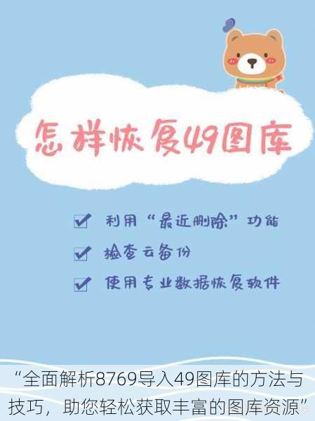 “全面解析8769导入49图库的方法与技巧,助您轻松获取丰富的图库资源”