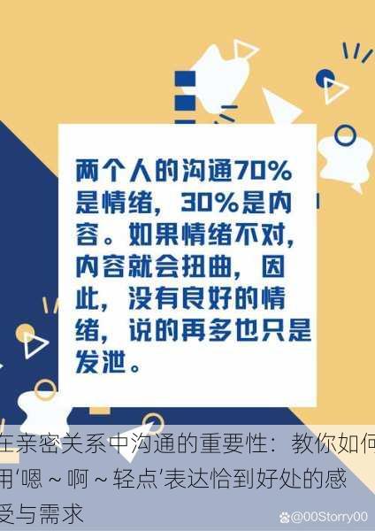 在亲密关系中沟通的重要性:教你如何用‘嗯~啊~轻点’表达恰到好处的感受与需求