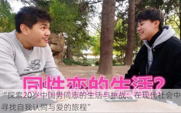 “探索20岁中国男同志的生活与挑战:在现代社会中寻找自我认同与爱的旅程”