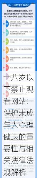 十八岁以下禁止观看网站:保护未成年人心理健康的重要性与相关法律法规解析
