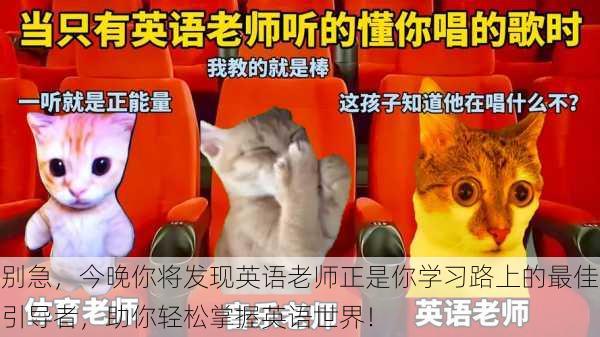 别急,今晚你将发现英语老师正是你学习路上的最佳引导者,助你轻松掌握英语世界!