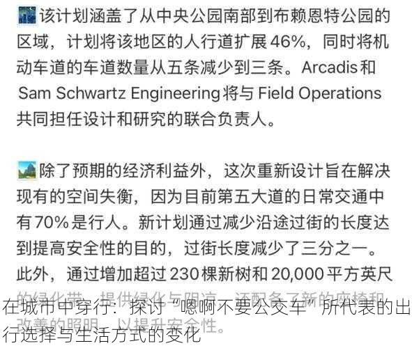 在城市中穿行:探讨“嗯啊不要公交车”所代表的出行选择与生活方式的变化